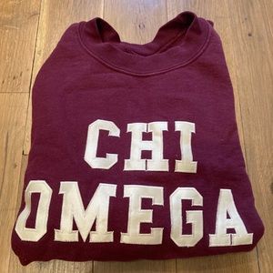 Gildan Chi Omega Crew Neck Sweatshirt